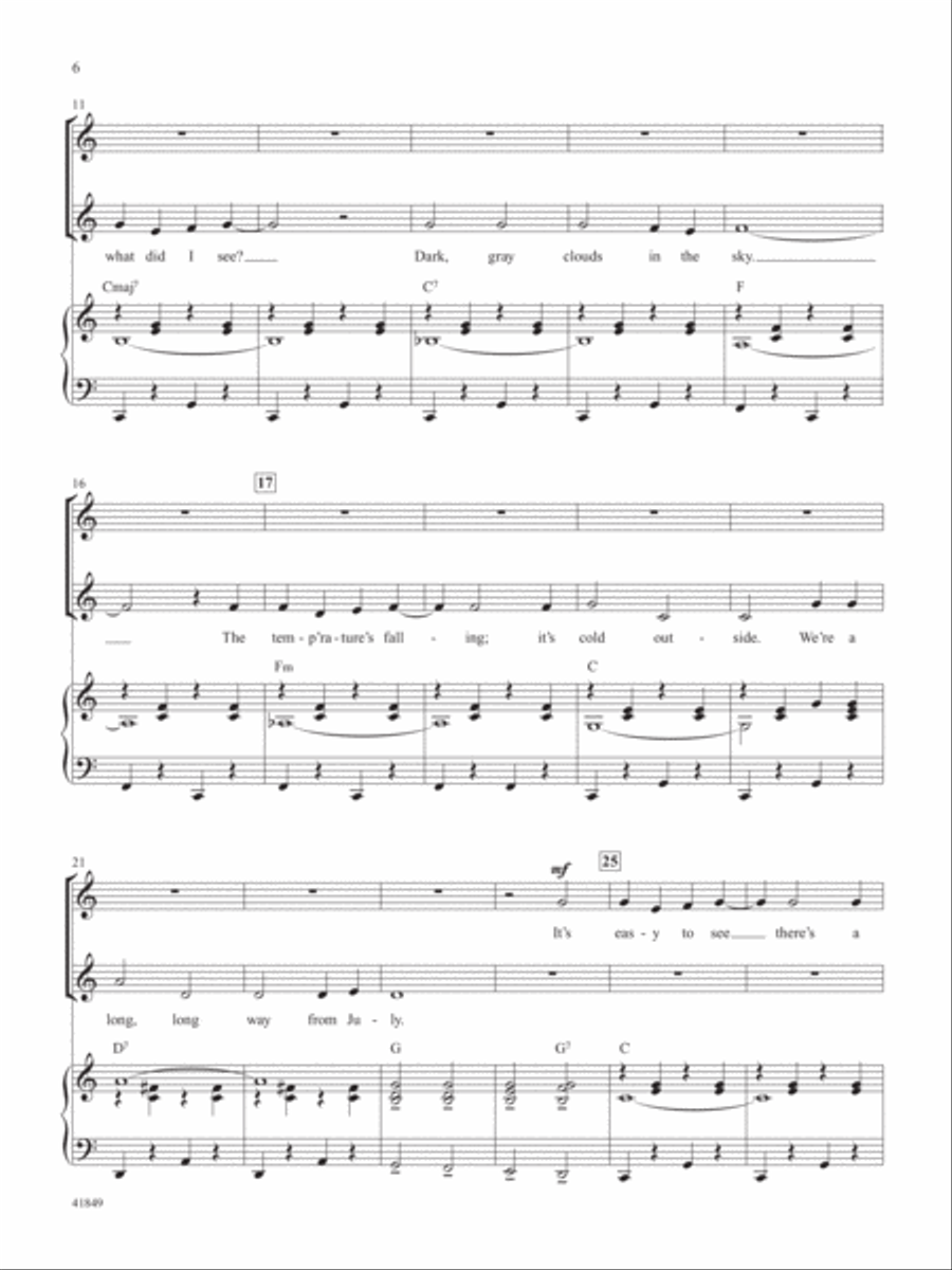 Bring On the Snow! 2-Part scores gallery preview page 4