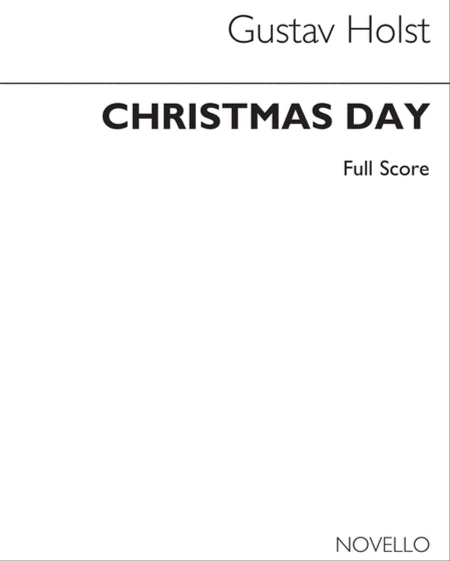 Holst Christmas Day - Score Only Score scores gallery preview page 1