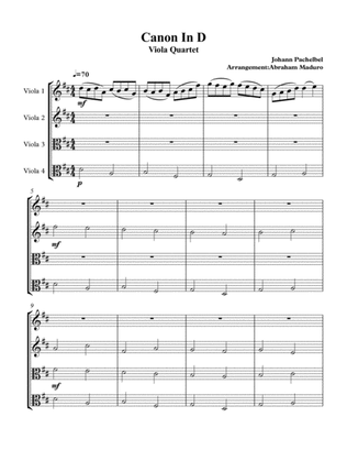 Canon In D Wedding Viola Quartet