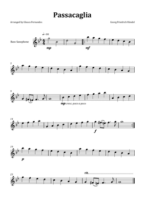 Passacaglia by Handel/Halvorsen - Bass Saxophone Solo
