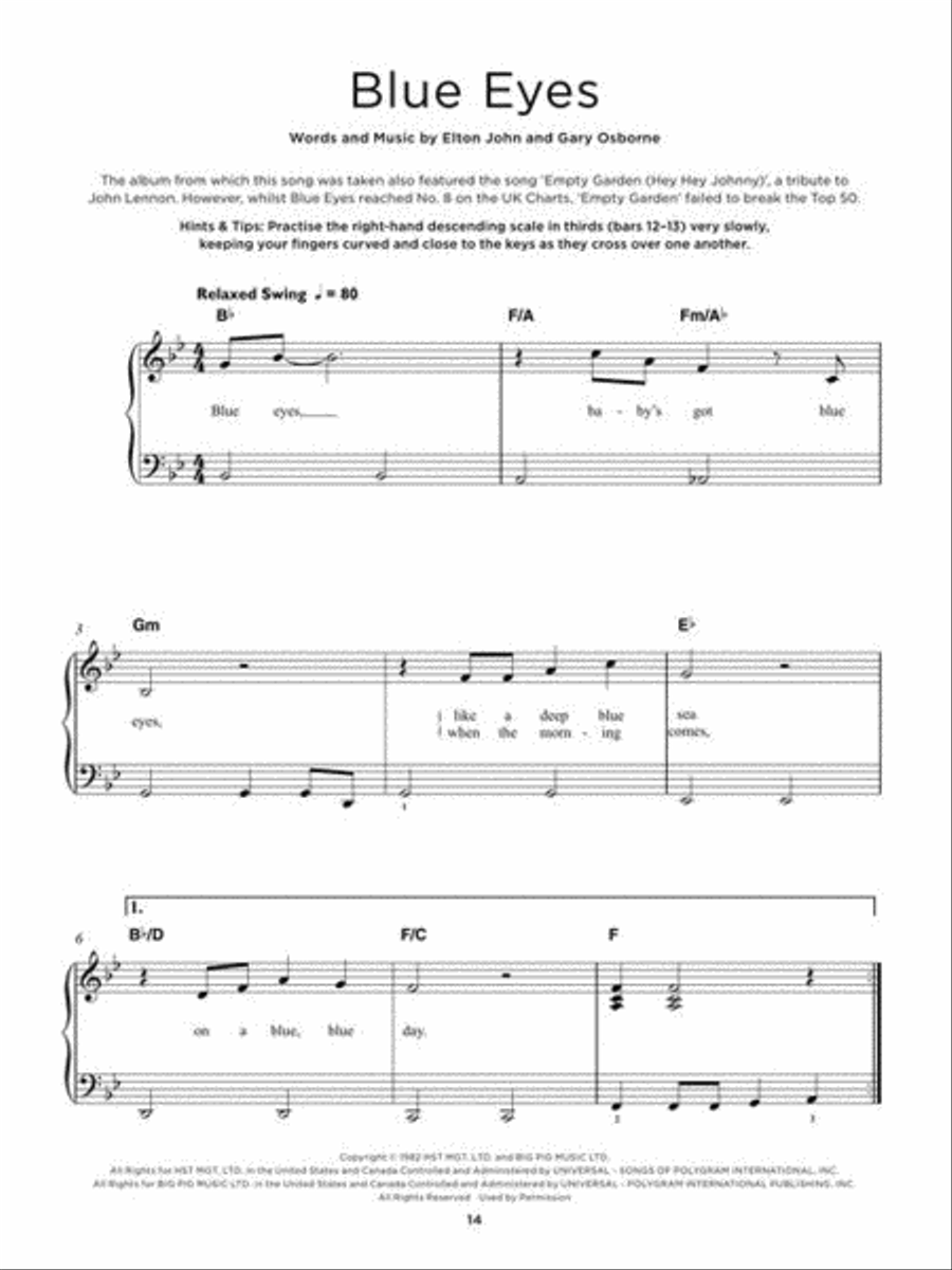 40 Elton John Songs 40 Elton John Songs Easy Piano scores gallery preview page 9