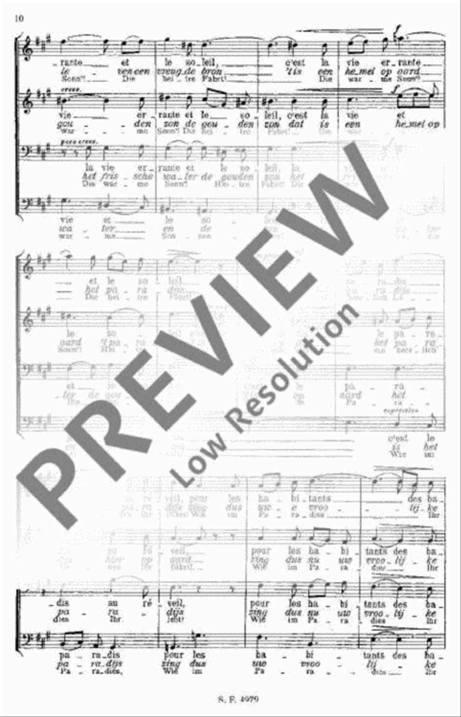 La Meuse La Meuse Men's Choir scores gallery preview page 11