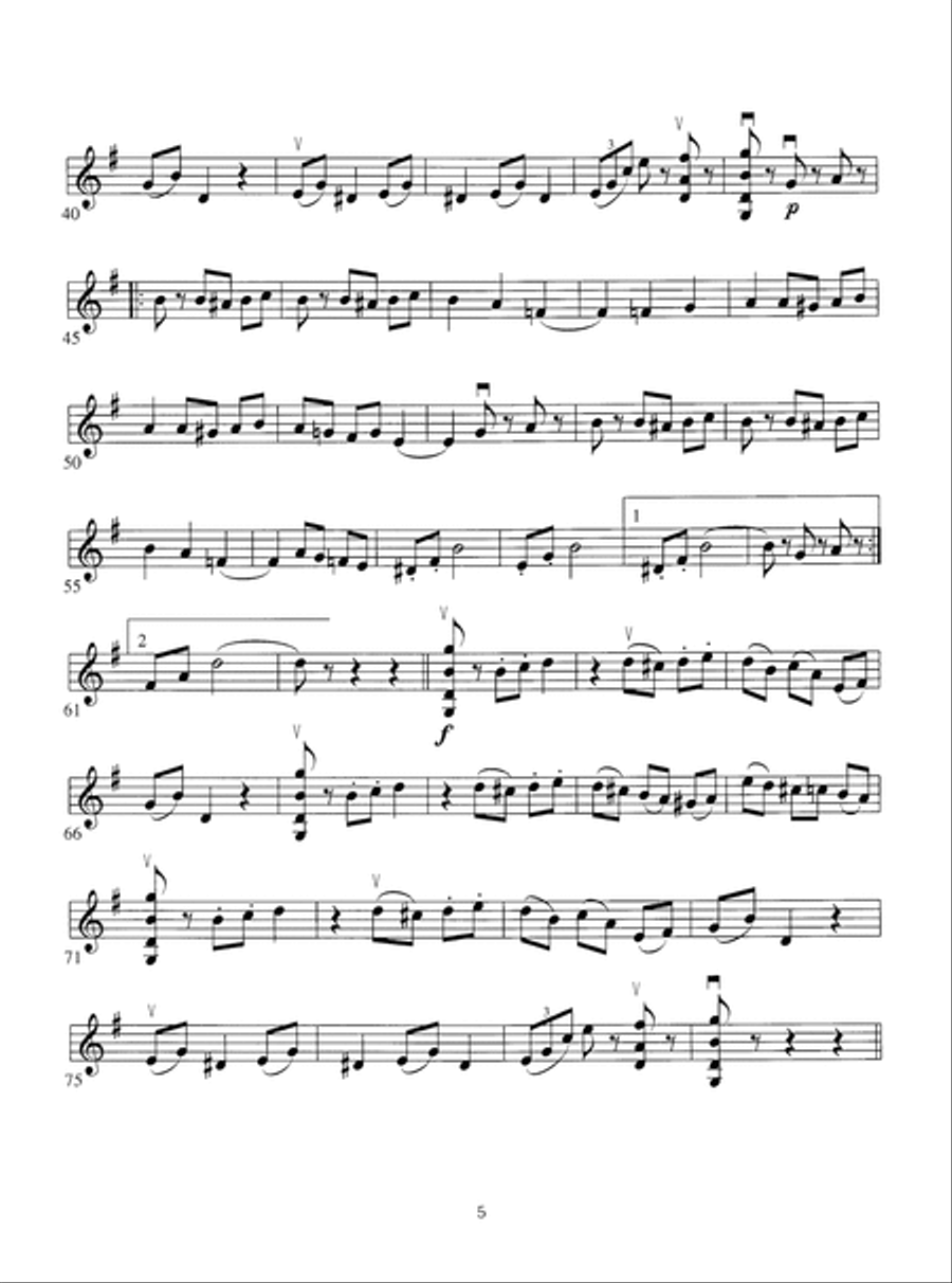 Solo Pieces for the Advanced Violinist Violin Solo scores gallery preview page 6