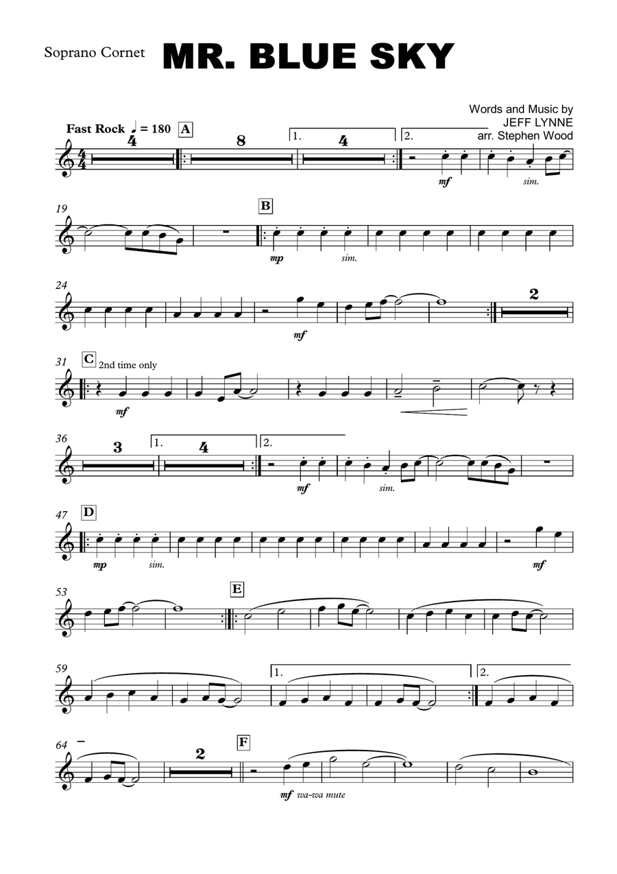 Mr. Blue Sky Brass Ensemble scores gallery preview page 6