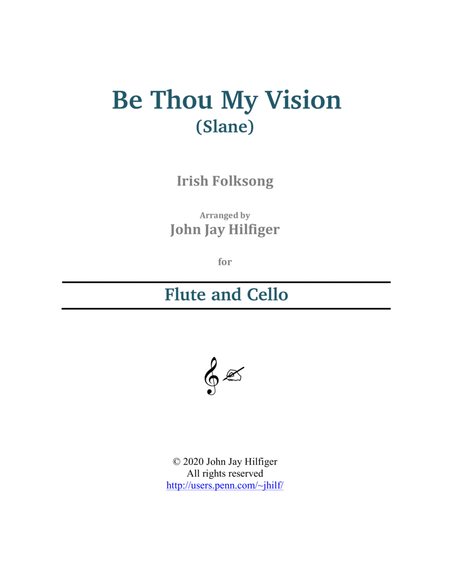 Be Thou My Vision for Flute and Cello image number null
