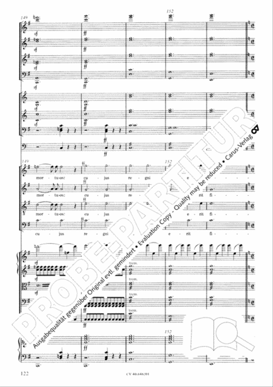 Mass in A Major (2 versions) STB scores gallery preview page 133