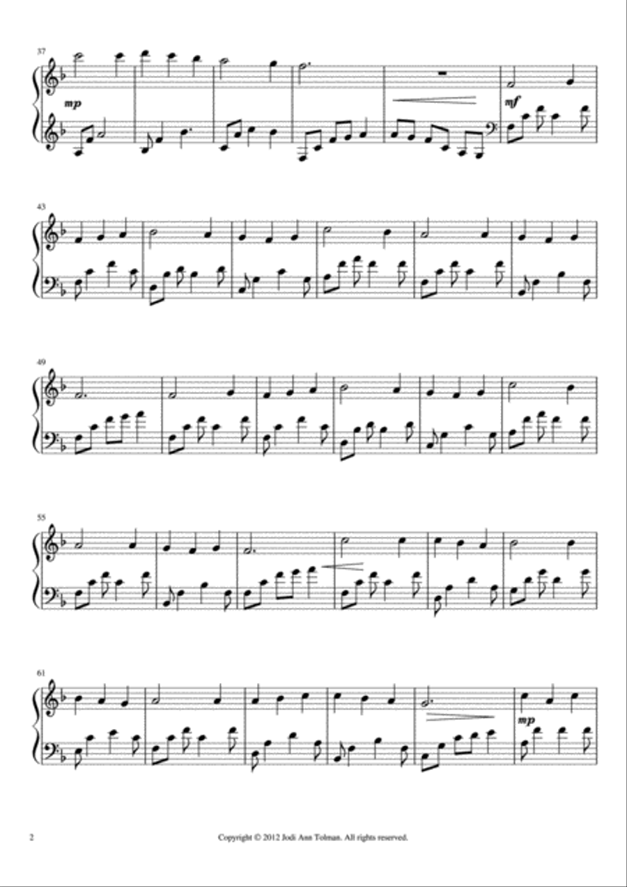 Hyfrydol Tune, (In Humility, Our Savior), Piano Solo Piano Solo scores gallery preview page 2