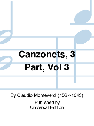 Canzonets, 3 Part, Vol 3
