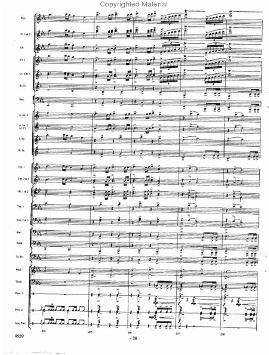 Into the Raging River Into the Raging River Concert Band scores gallery preview page 37