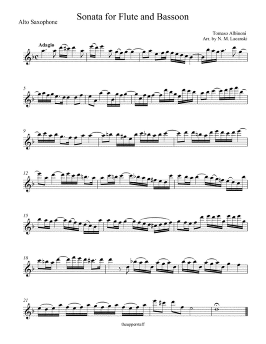 Sonata for Alto and Baritone Saxophones