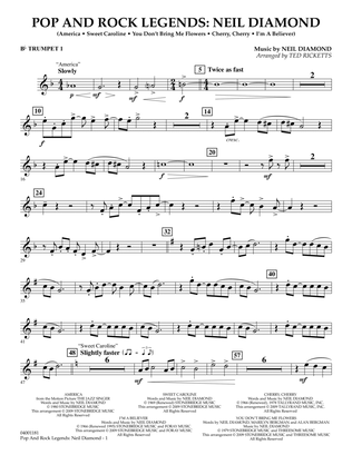 Pop and Rock Legends - Neil Diamond - Bb Trumpet 1
