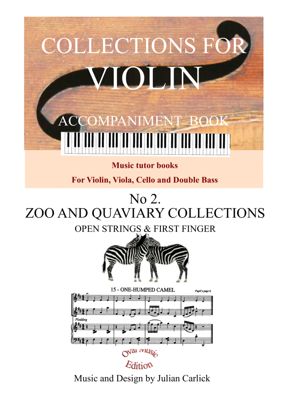 Zoo Quaviary: Collections for Violin Vol 2 - ACCOMPANIMENT String Duet scores gallery preview page 1