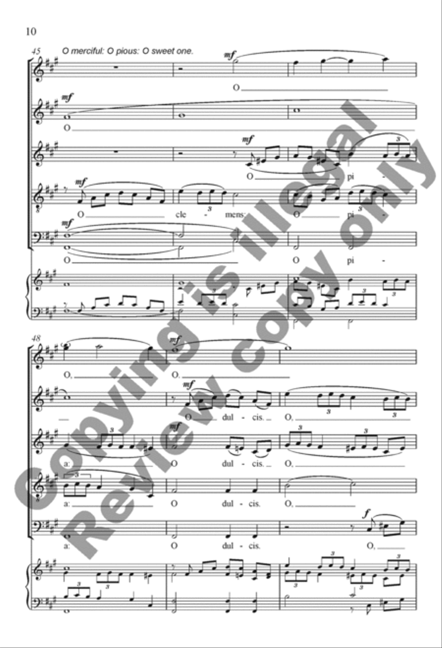 Ad te clamamus 4-Part scores gallery preview page 21