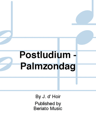Book cover for Postludium - Palmzondag