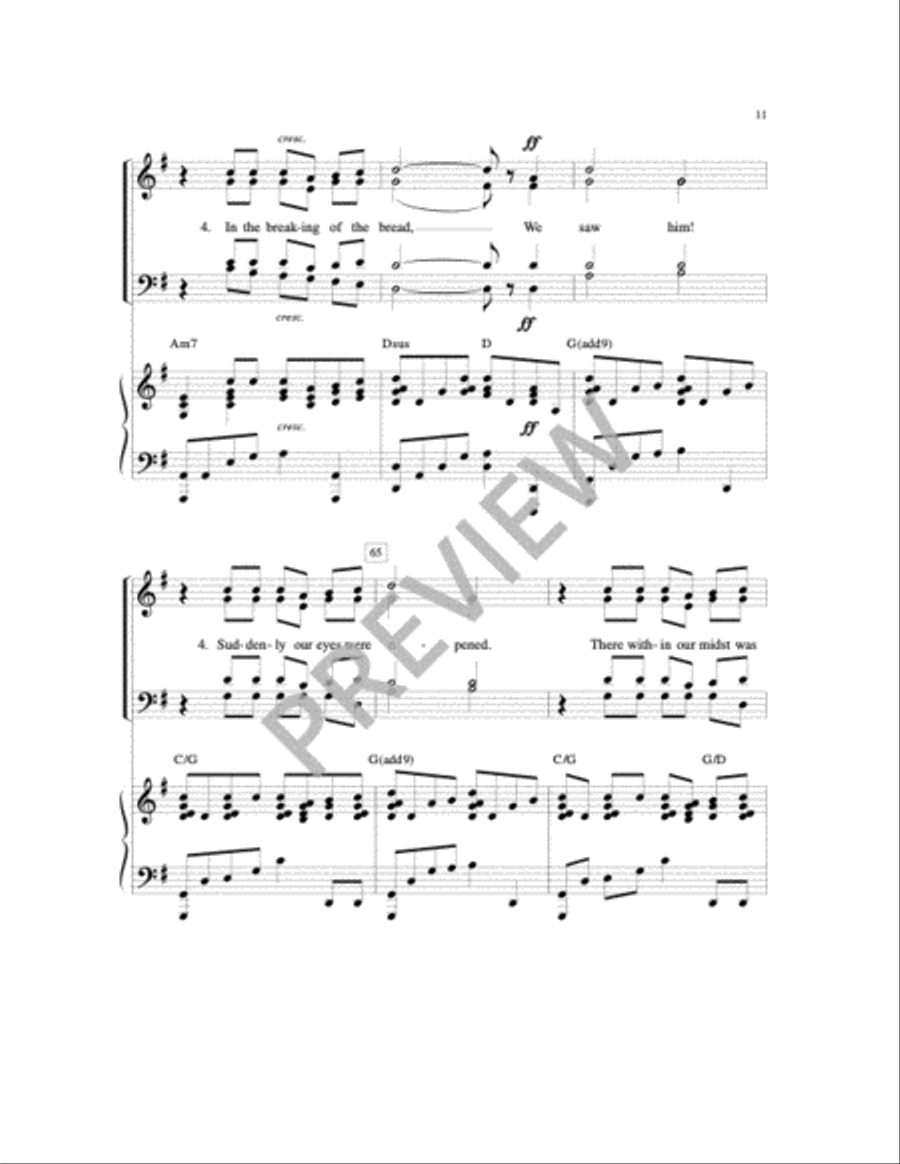 In the Breaking of the Bread 4-Part scores gallery preview page 16