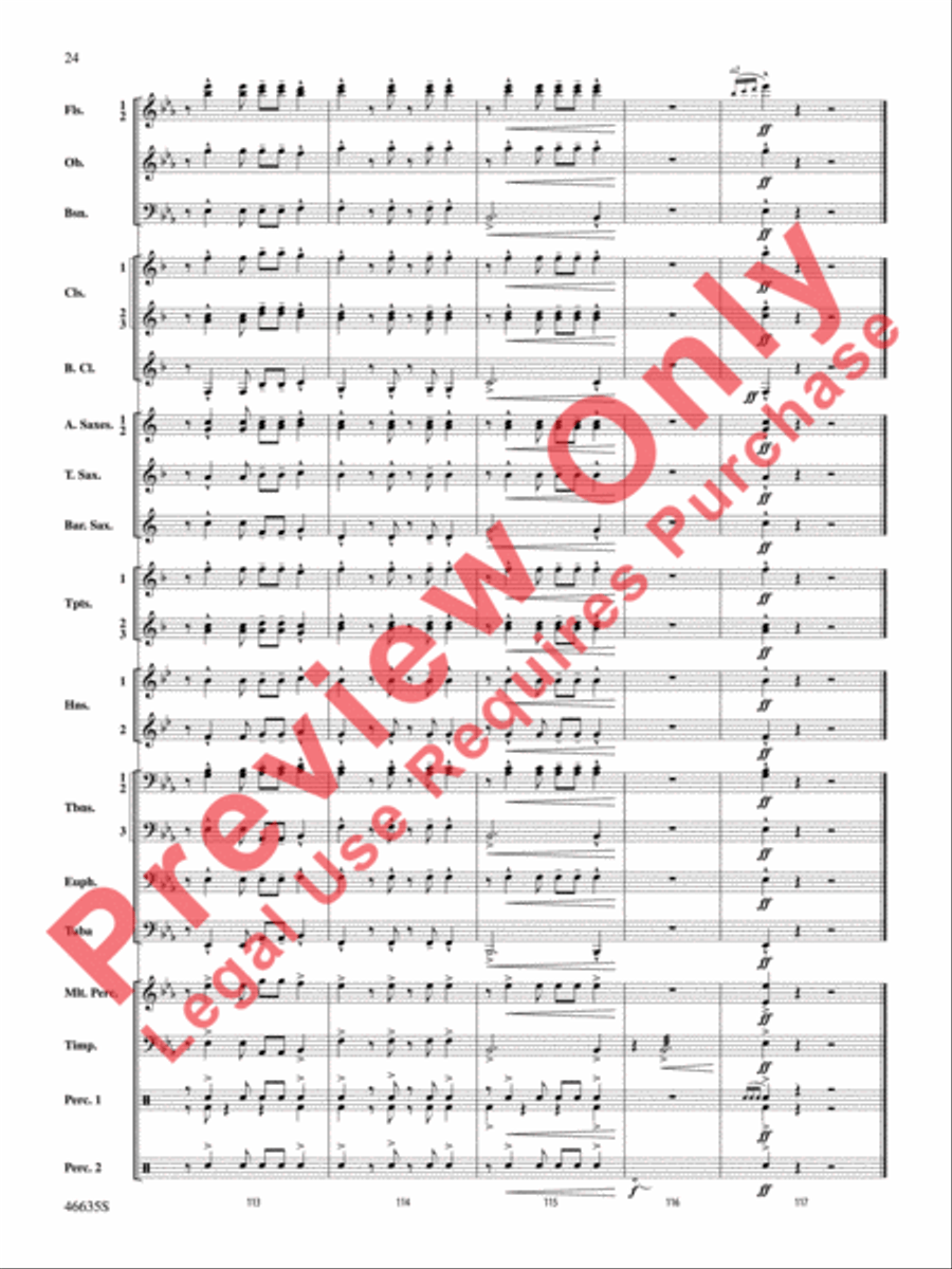 Best of the West! Concert Band scores gallery preview page 25