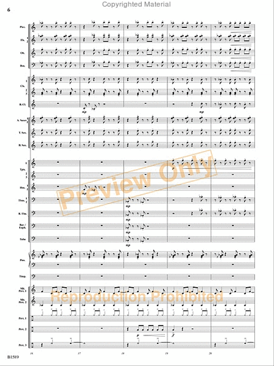 Pulse Concert Band scores gallery preview page 7