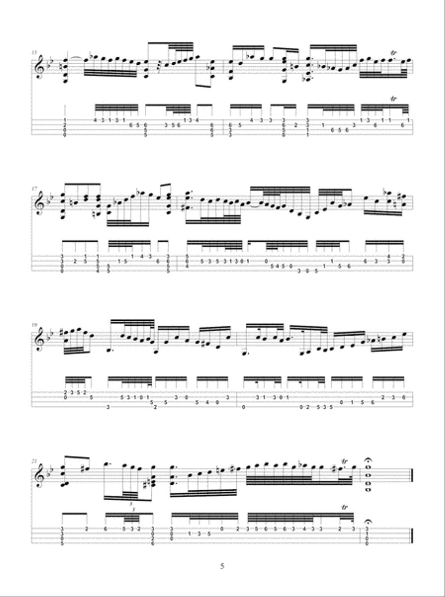 Bach's Sonatas and Partitas for Solo Violin Arranged for Mandolin Violin Solo scores gallery preview page 6