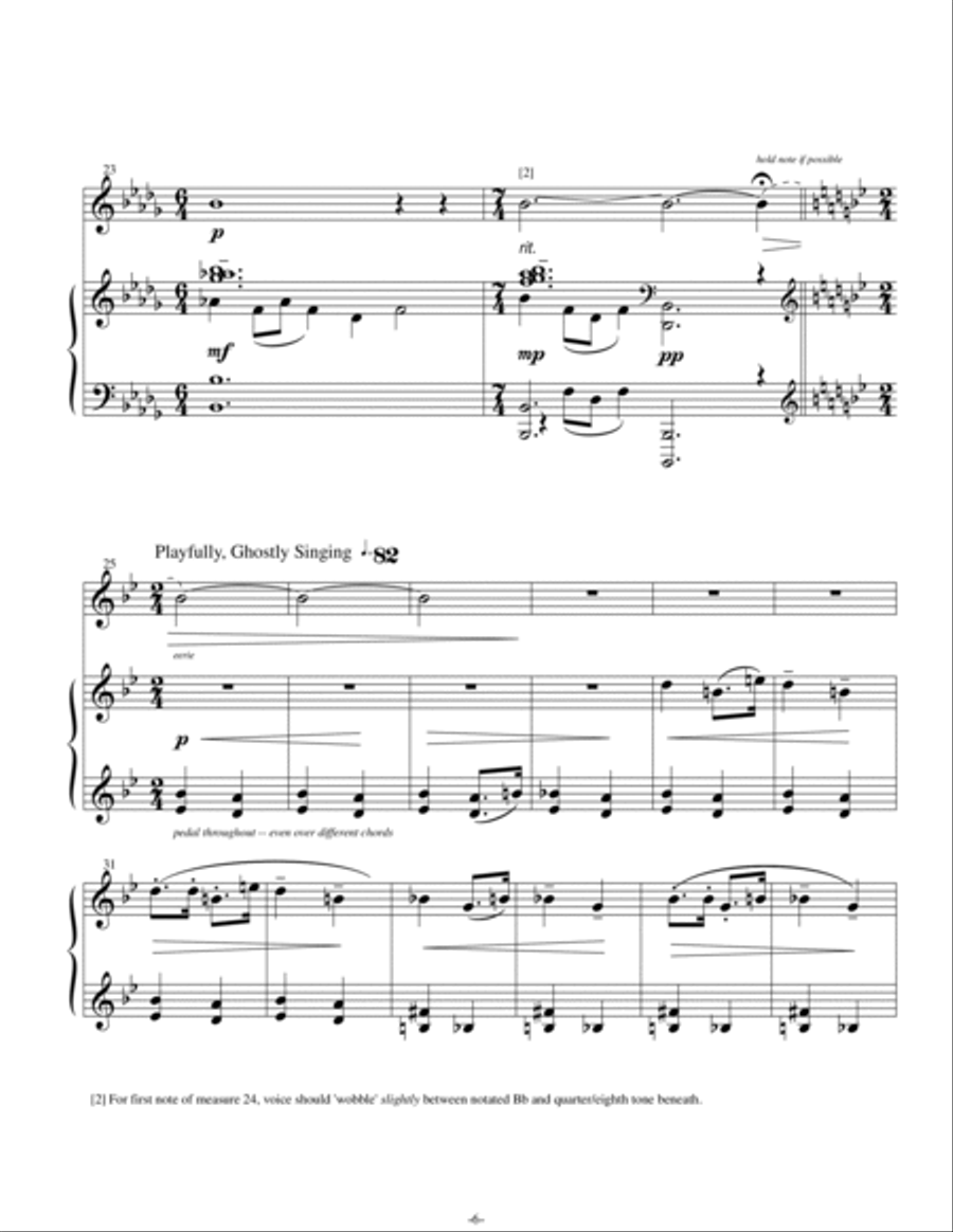 Aki - Vocalise for Soprano and Piano - Opus 4 High Voice scores gallery preview page 6