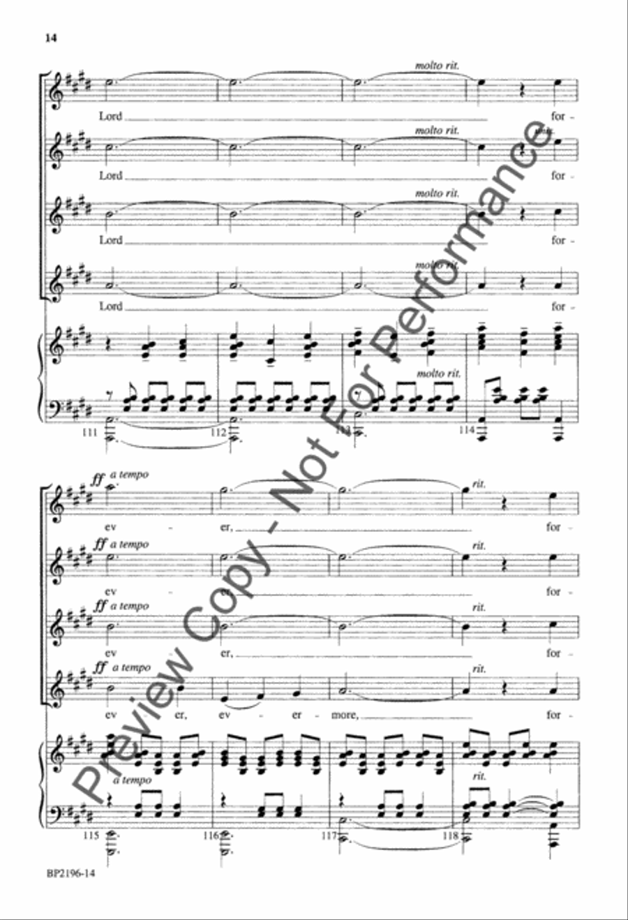 Psalm 23 - Courtney - SSAA SSAA scores gallery preview page 15