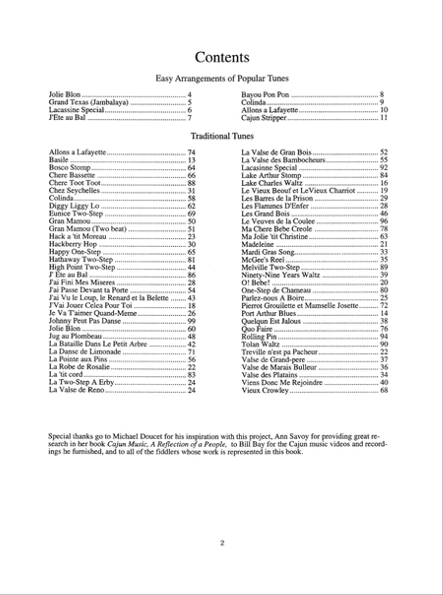 The Cajun Fiddle Violin scores gallery preview page 3