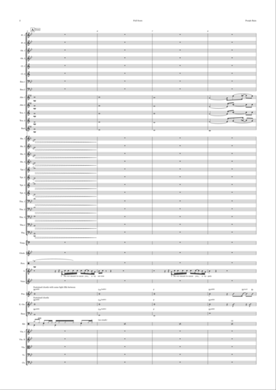 Purple Rain Purple Rain Full Orchestra scores gallery preview page 2