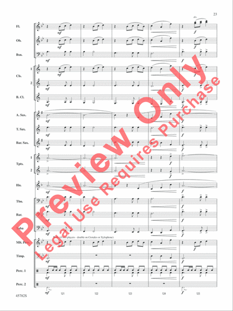Gabriel's Message Concert Band scores gallery preview page 24