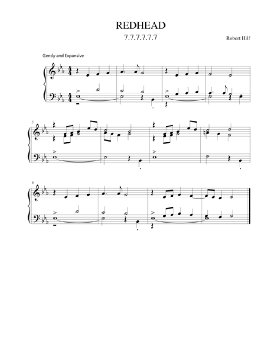 SET V - Hymn Introductions Piano scores gallery preview page 1