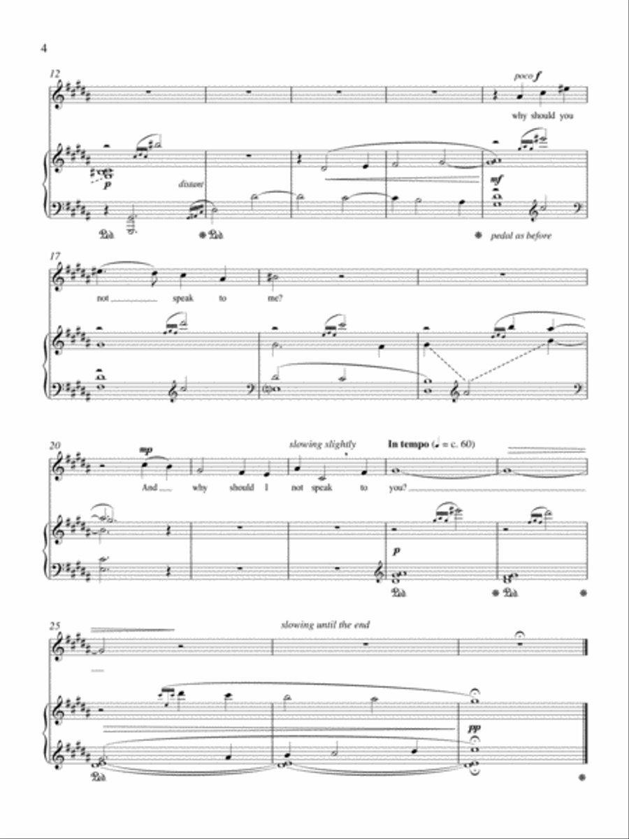 Five Whitman Songs Mezzo-Soprano Voice scores gallery preview page 3