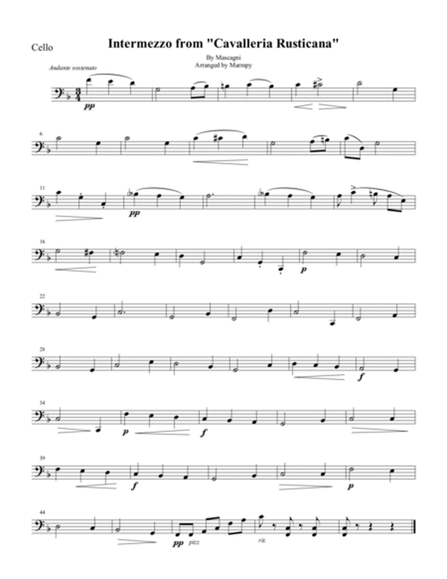 Intermezzo from Cavelleria Rusticana (arranged for String Trio) image number null