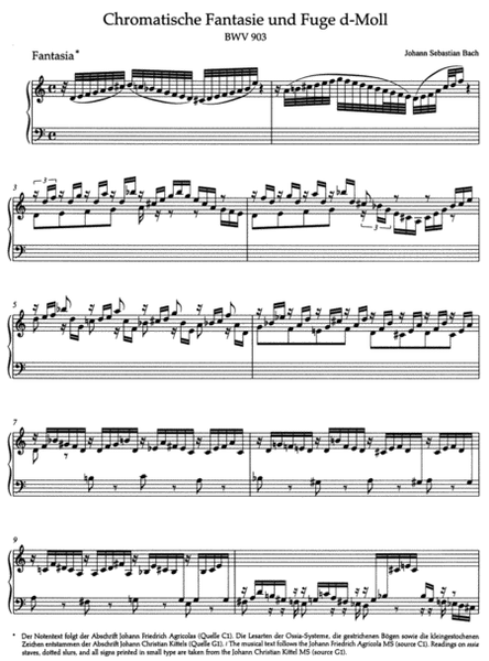 Chromatic Fantasy and Fugue d minor, BWV 903