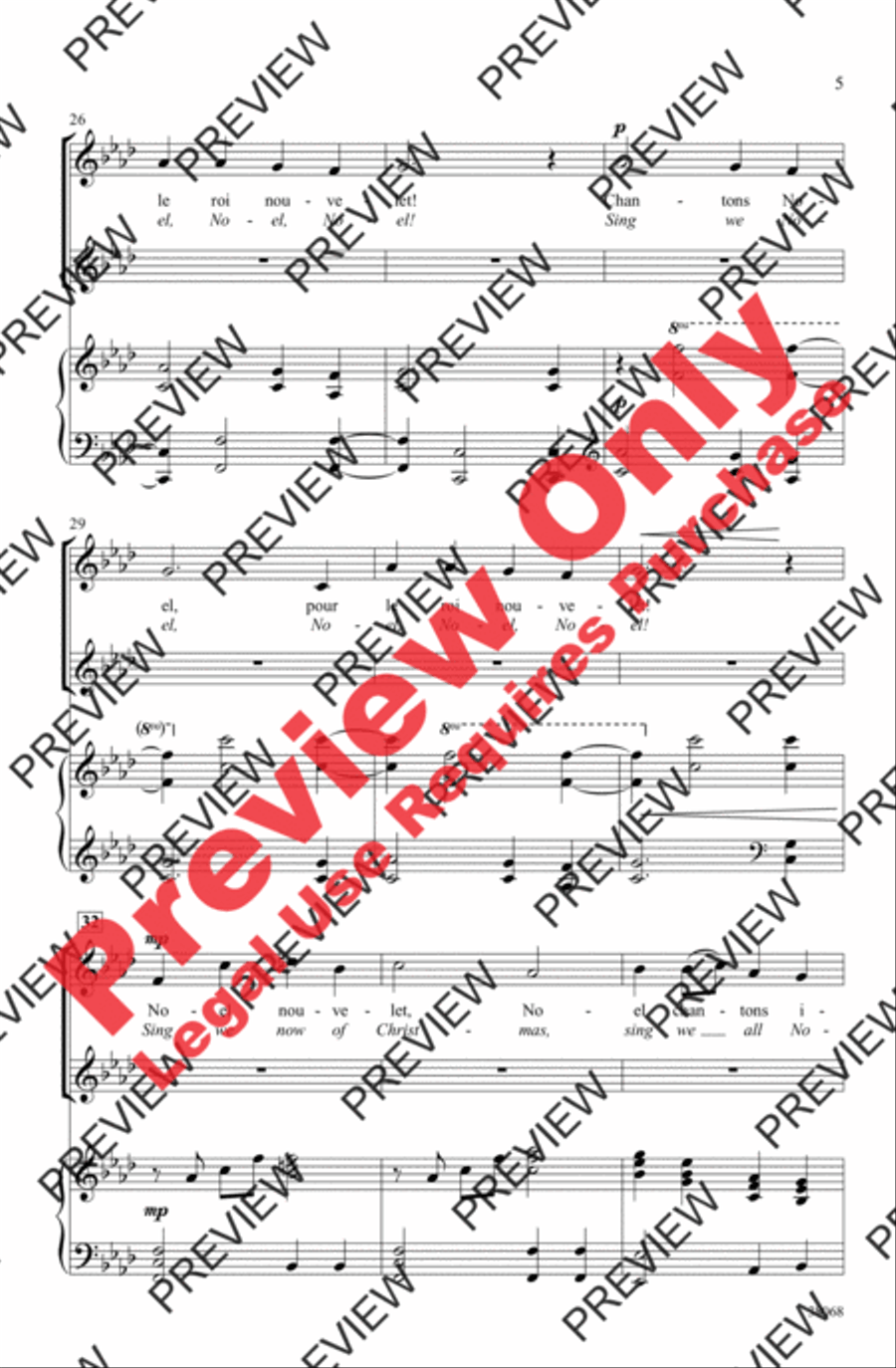 Two French Noels 2-Part scores gallery preview page 5