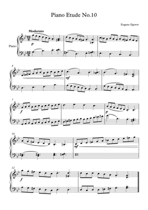 Piano Etude No.10 in G Minor