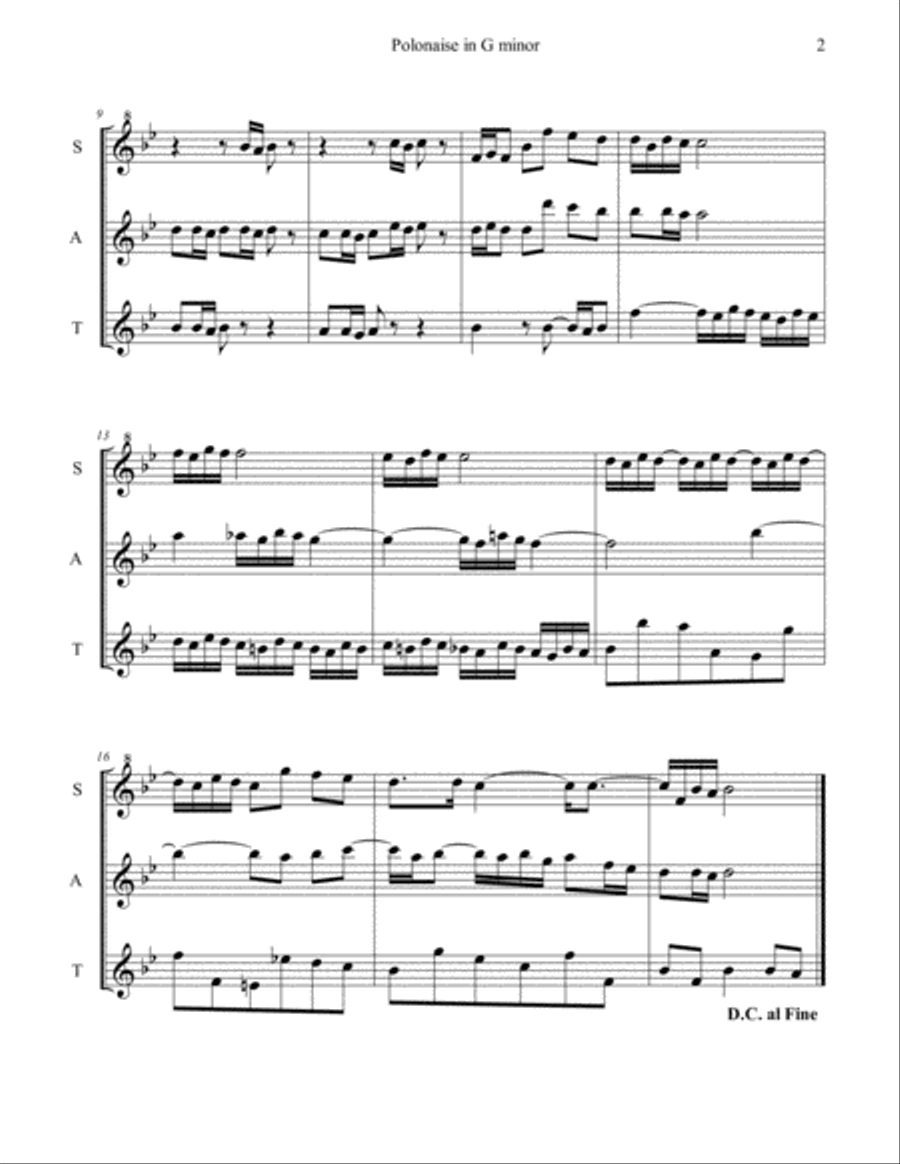 Eight Bach Pieces for Recorder Trio and Solo Recorder scores gallery preview page 4