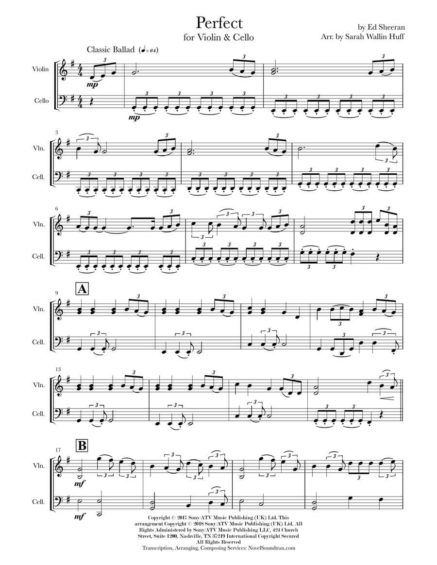 Perfect Perfect String Duet scores gallery preview page 1