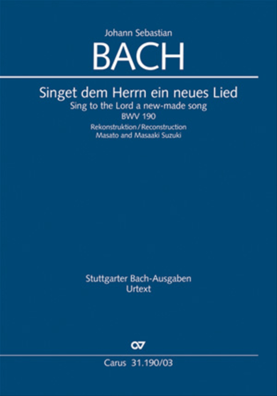 Sing to the Lord a new song (Singet dem Herrn ein neues Lied) ATB scores gallery preview page 1