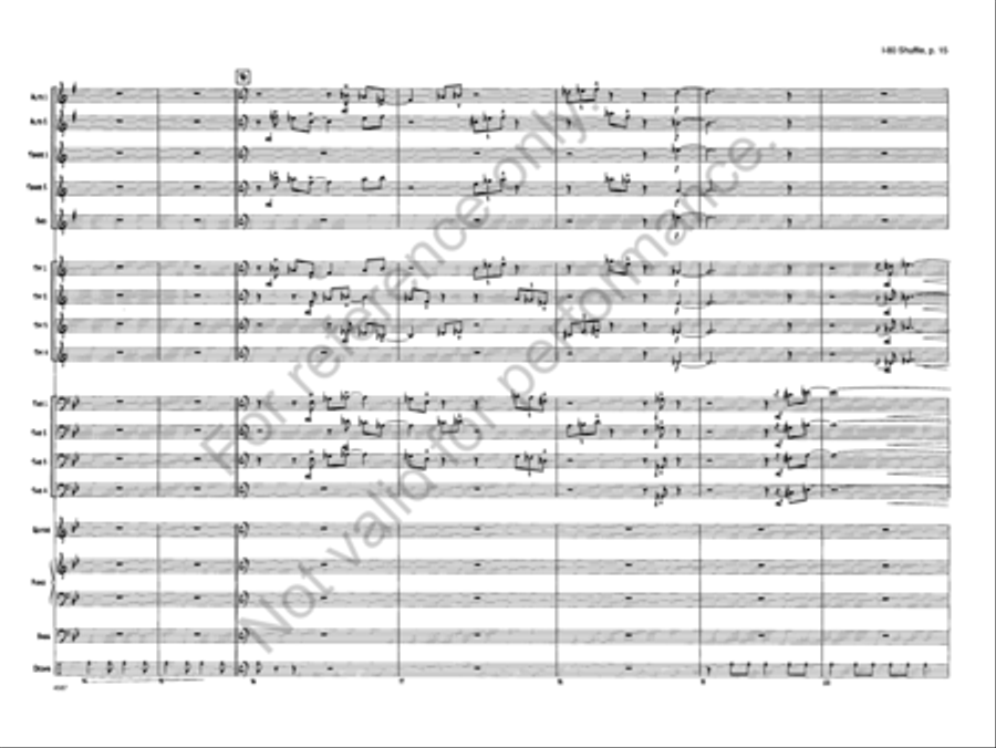I-80 Shuffle I-80 Shuffle Jazz Ensemble scores gallery preview page 15