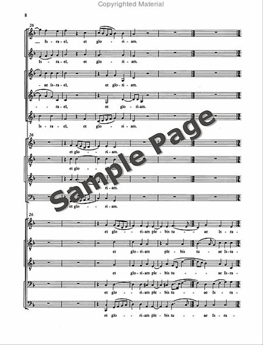 Nunc Dimittis Three Choirs STTB scores gallery preview page 9