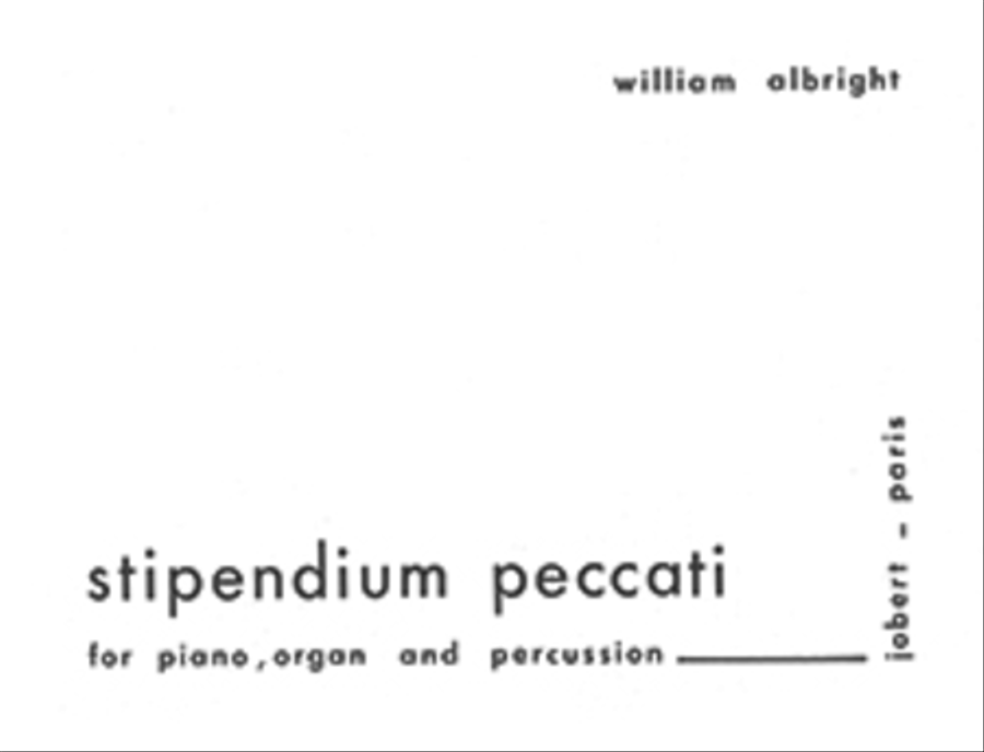 Stipendium Peccati Stipendium Peccati Organ scores gallery preview page 1