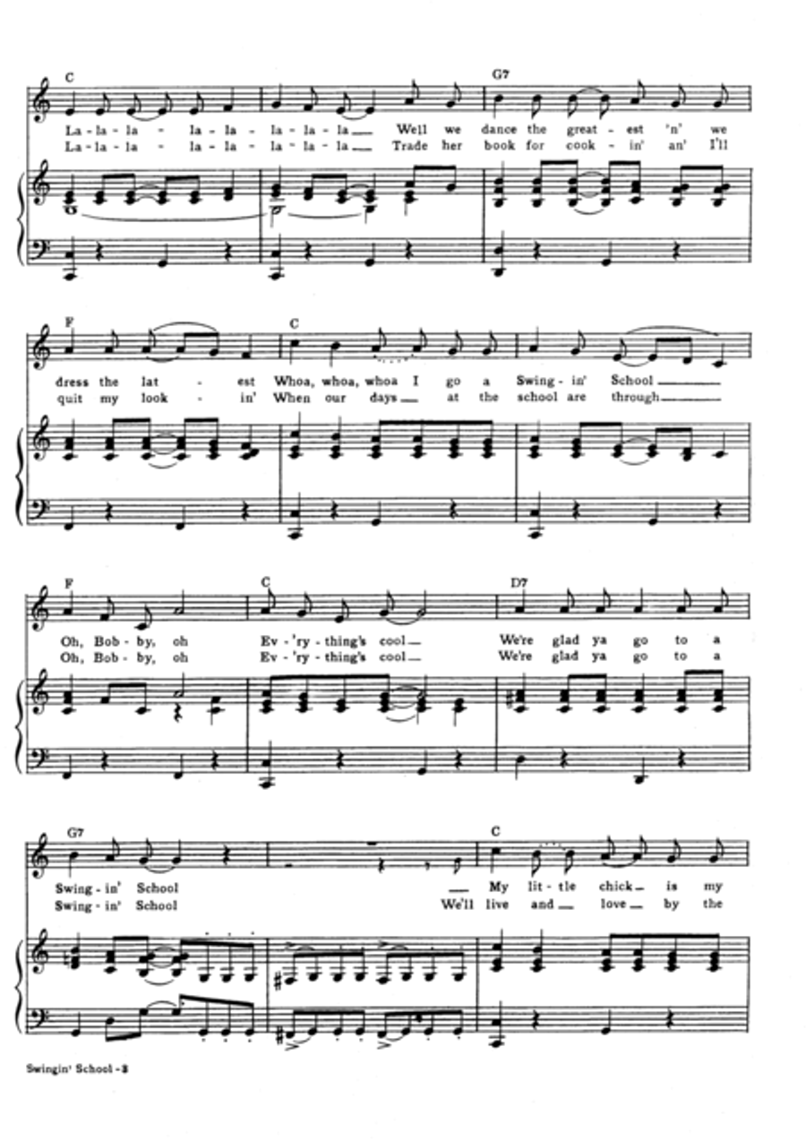 Swingin' School Swingin' School Voice scores gallery preview page 3