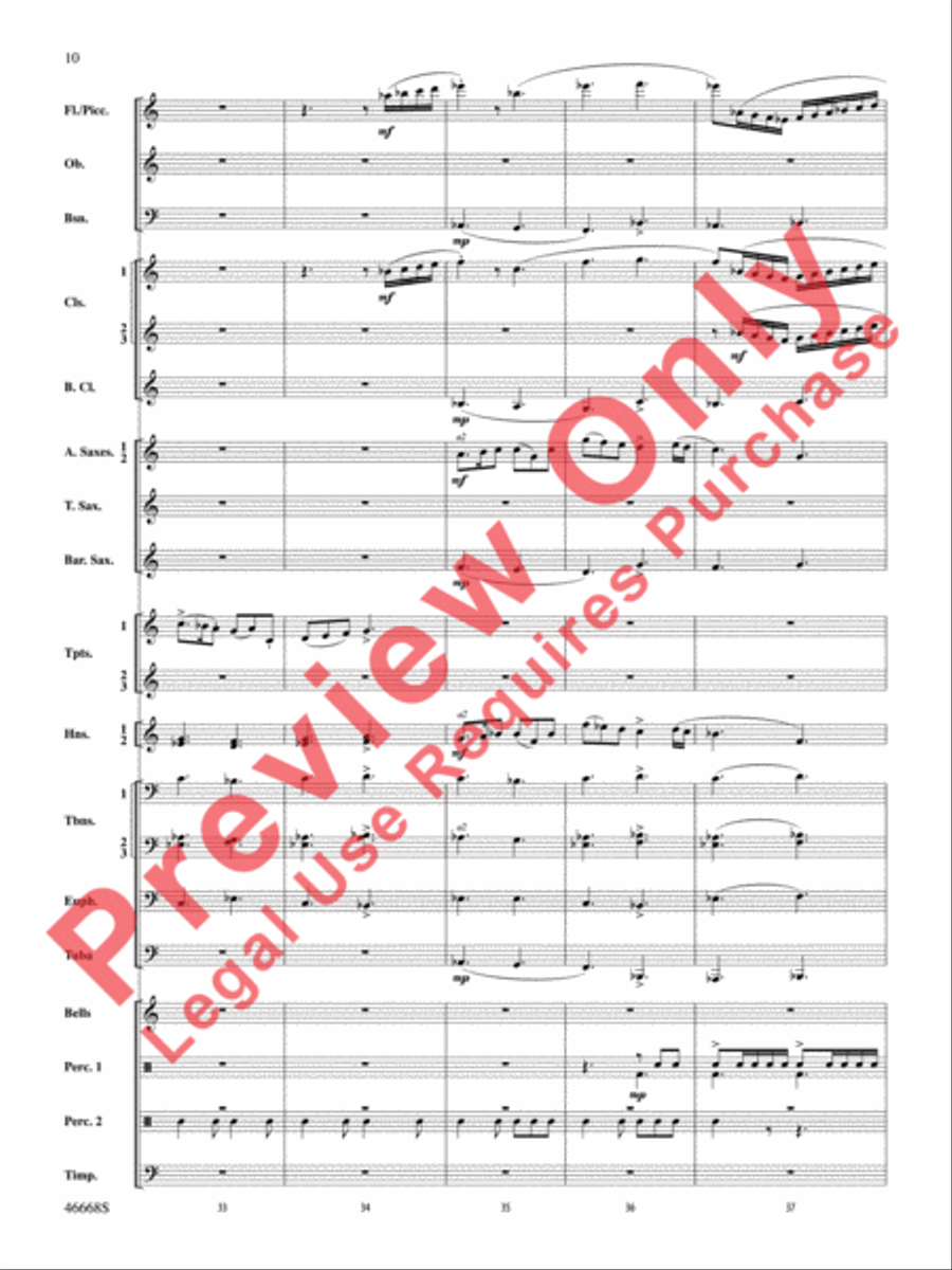 Skydance Skydance Concert Band scores gallery preview page 11