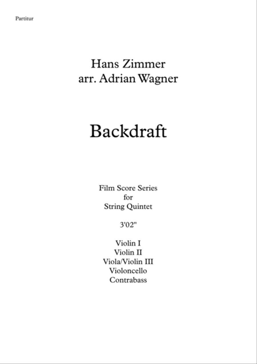Backdraft String Quintet scores gallery preview page 2