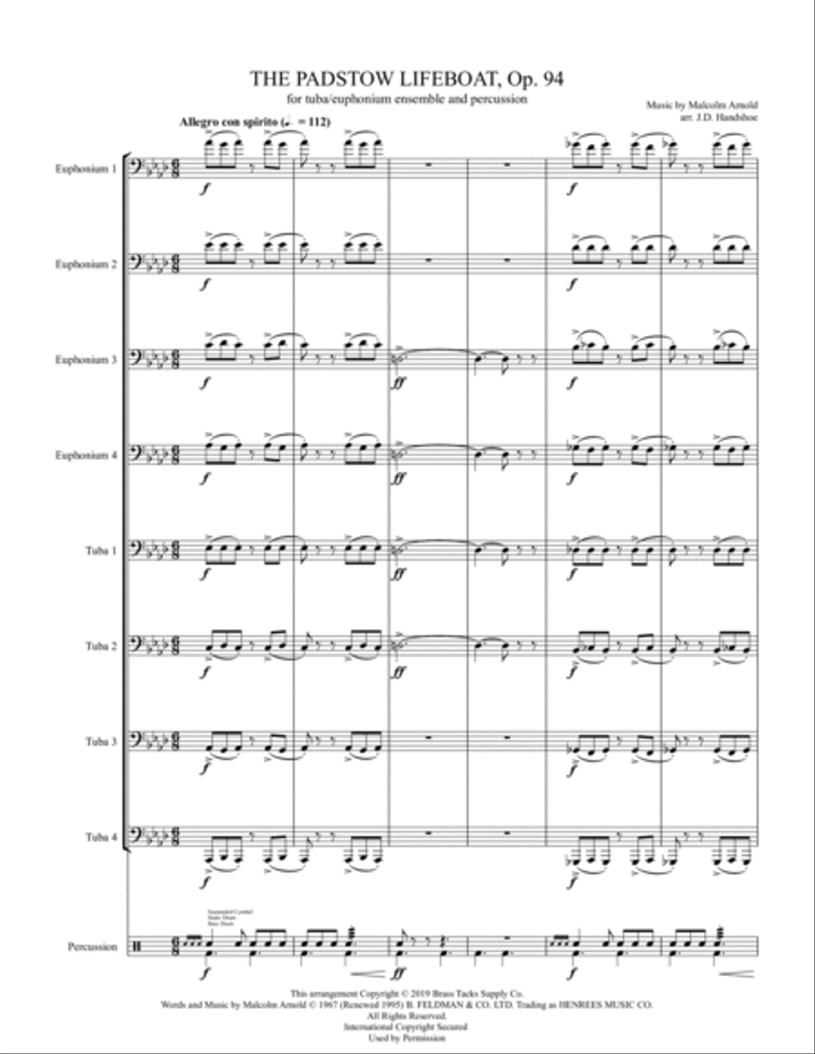 The Padstow Lifeboat Large Ensemble scores gallery preview page 2
