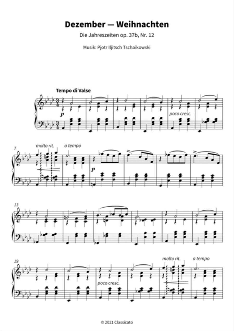 Dezember -- Weihnachten Piano scores gallery preview page 3