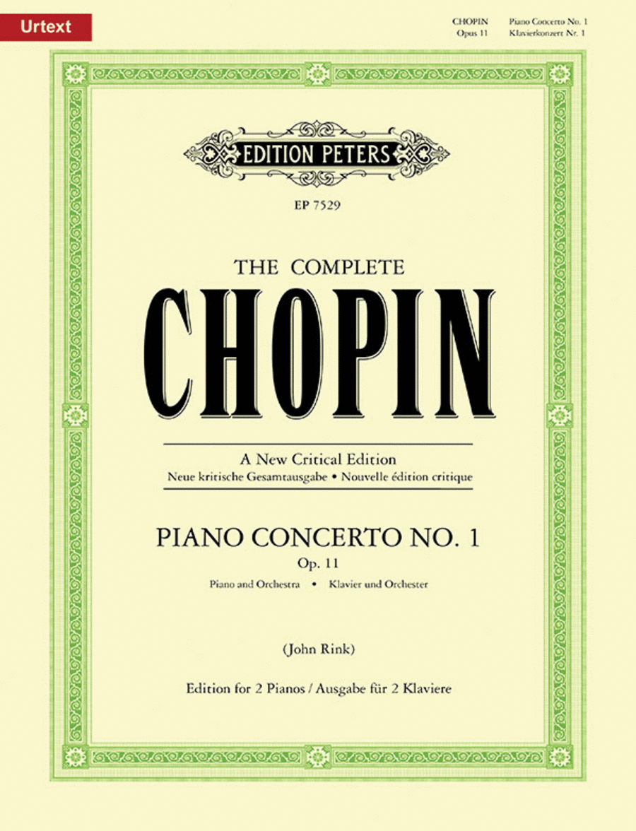 Piano Concerto No. 1 in E minor Op. 11 (Edition for 2 Pianos) Piano Solo scores gallery preview page 1