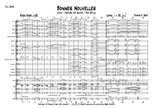 Bonnes Nouvelles - Latin Jazz Guitar Feature - Big Band - Score Only
