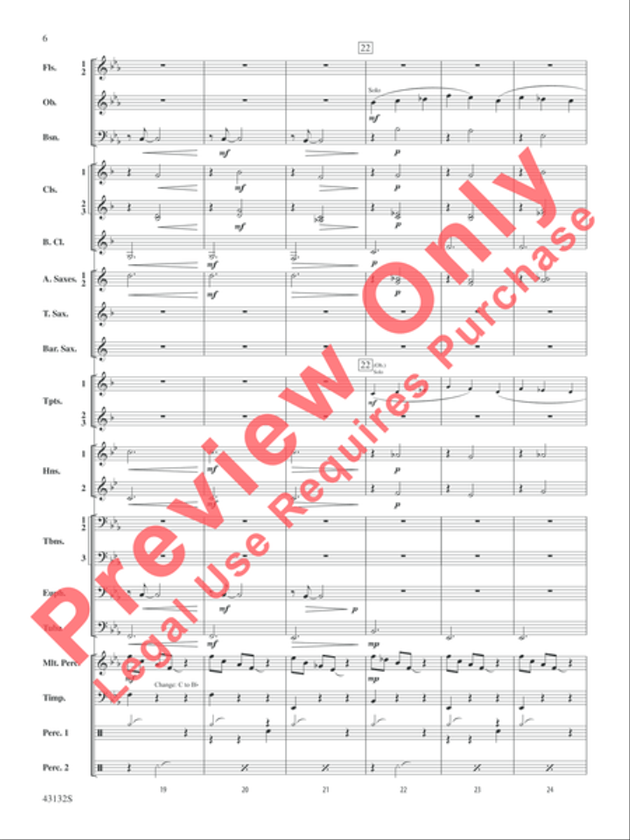 Festival Dance Concert Band scores gallery preview page 6