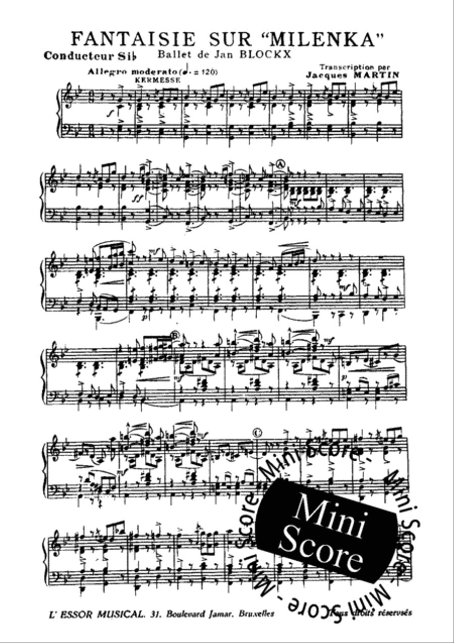 Fantaisie Sur 'Milenka' Fantaisie Sur 'Milenka' Fanfare Band scores gallery preview page 4