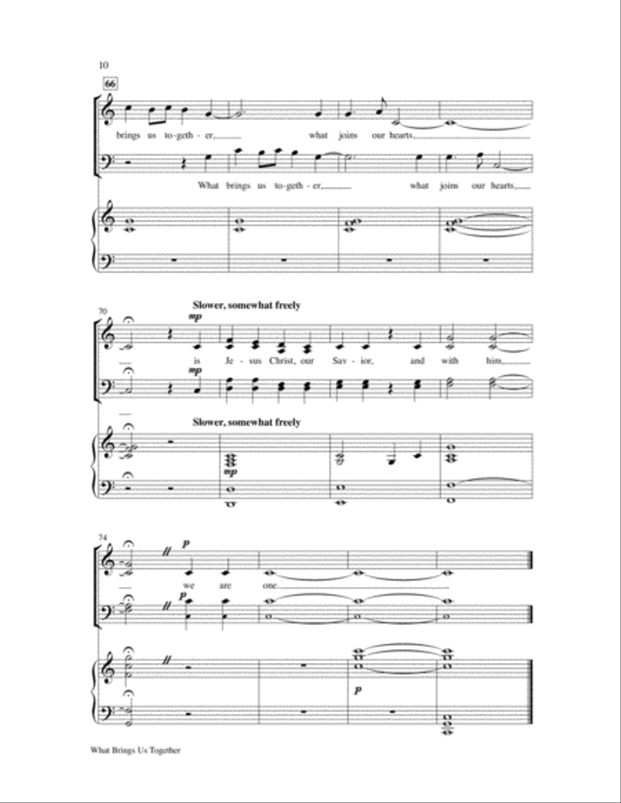 What Brings Us Together What Brings Us Together 4-Part scores gallery preview page 11