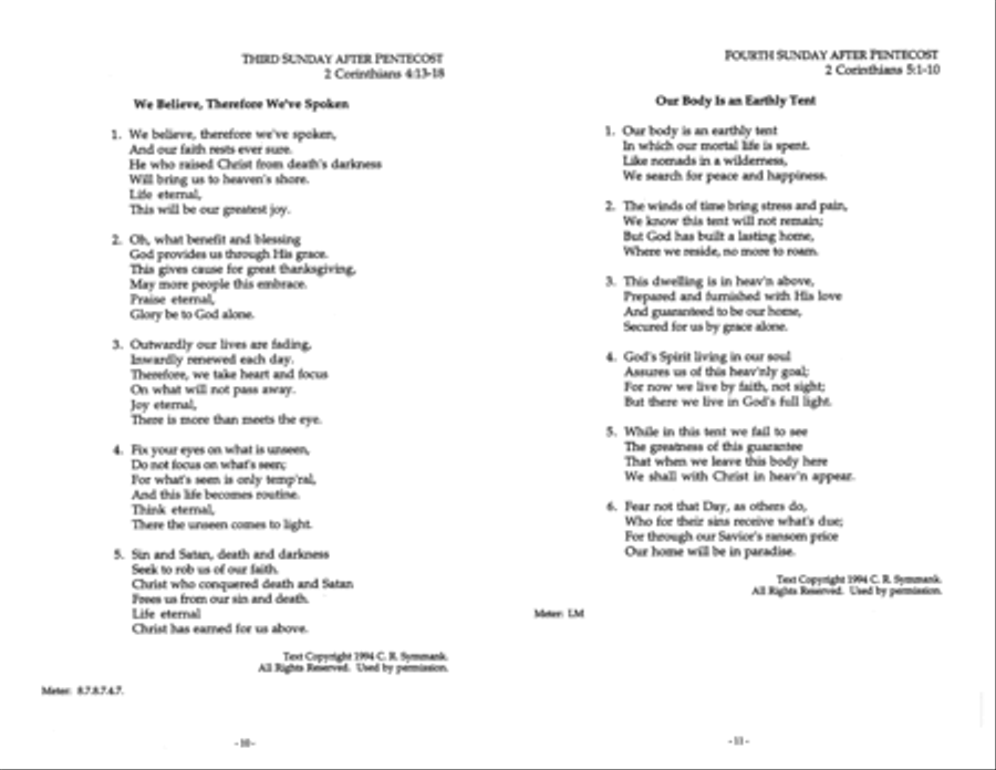 The Epistles in Song for the Pentecost Season Series B Collection / Songbook scores gallery preview page 5